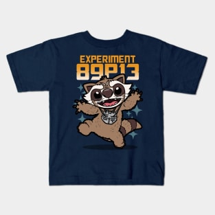 Experiment 89P13 Cute Kawaii Superhero Raccoon Alien Mashup Kids T-Shirt